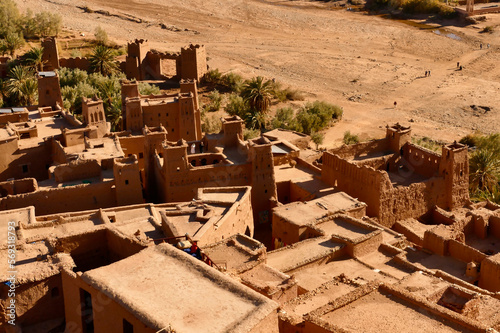 Sito storico Patrimonio Unesco, Ksar di Ait Ben Haddou, Oarzazate, Draa. provincia di Tafilalet , Marocco © anghifoto