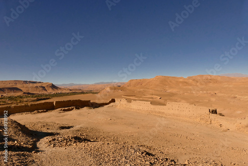 Sito storico Patrimonio Unesco, Ksar di Ait Ben Haddou, Oarzazate, Draa. provincia di Tafilalet , Marocco