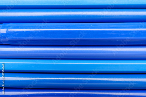 Blue felt-tip pens as backg...