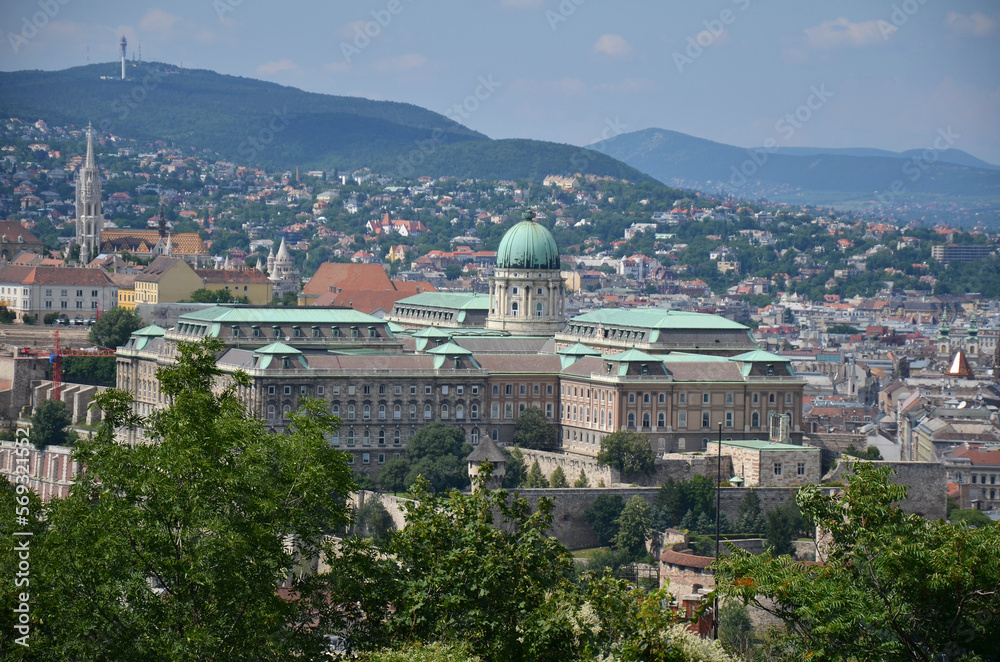 Buda Castle - historical castle and palace complex of the Hungarian Kings in Budapest.