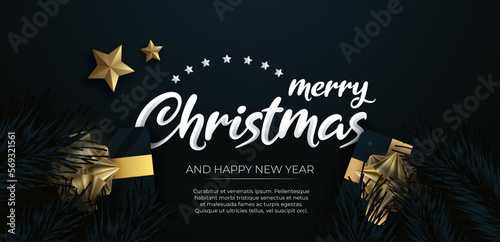 Merry Shristmass sale banner template, poster, greeing card, new year discount