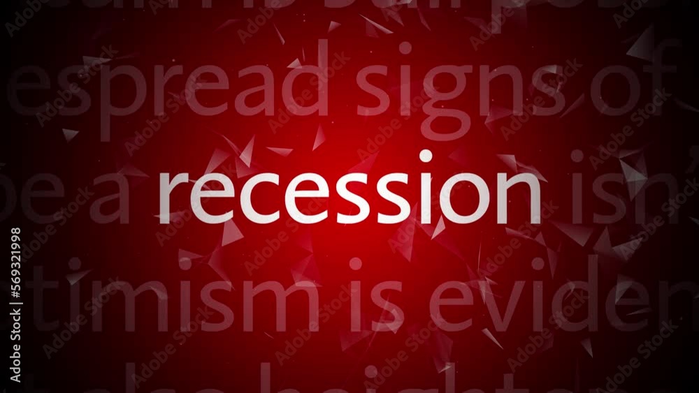 Crisis titles, financial crash, economy recession concept. 4K video animation Crisis titles, financial crash, economy recession concept. 4K video animation