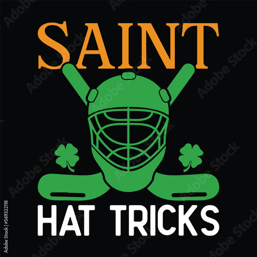 St Patrick's Day Saint Hat Tricks Hockey