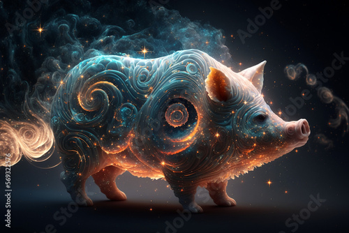 Spirit animal - Pig, Generative AI