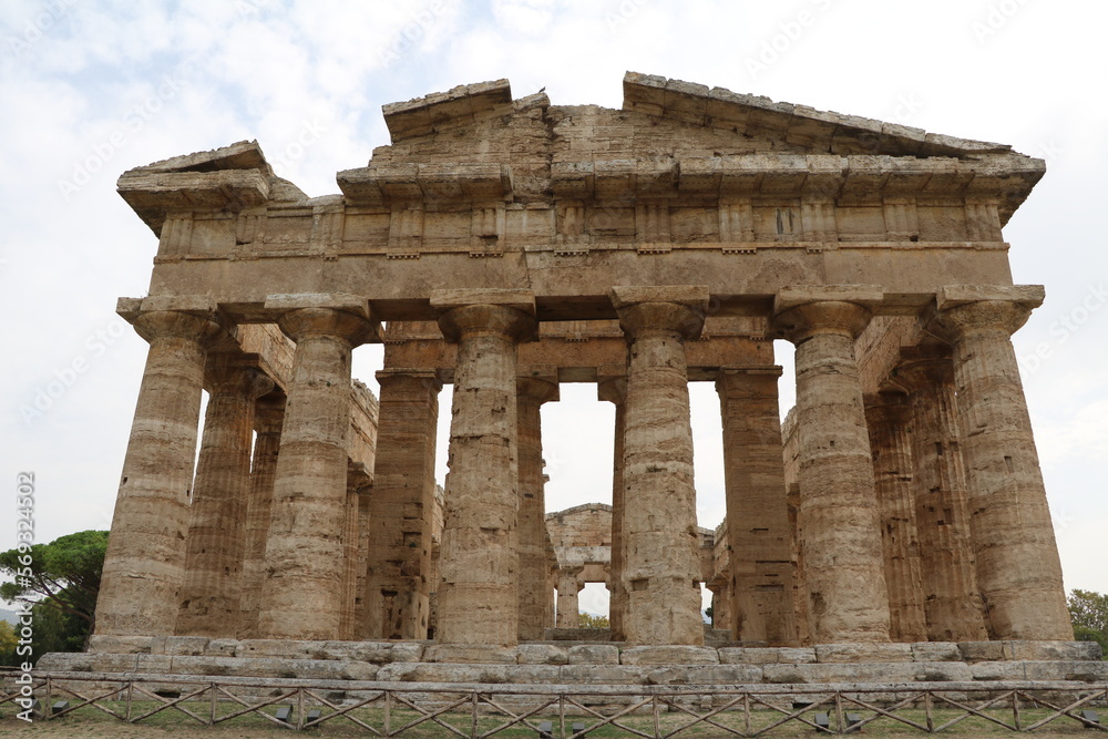Temple of Poseidon in Paestum, Campania Italy Temple of Poseidon in Paestum, Campania Italy