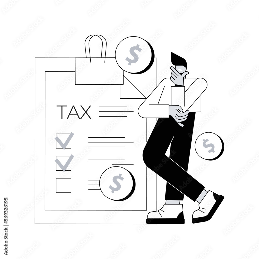 Personal income tax abstract concept vector illustration budget