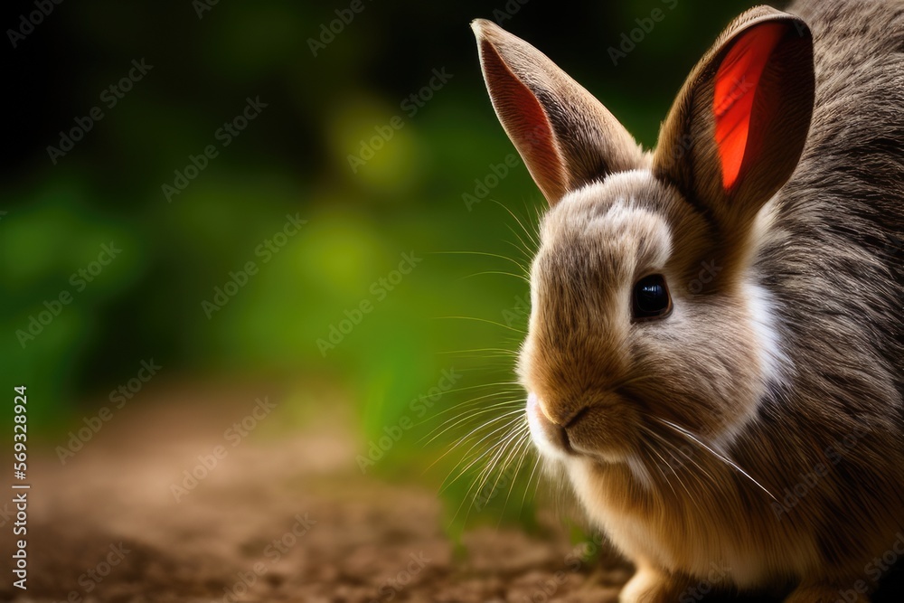 High-Resolution Image of a Cute and Playful Rabbit, Perfect for Adding a Wholesome and Adorable Element to any Design Project High-Resolution Image of a Cute and Playful Rabbit, Perfect for Adding a Wholesome and Adorable Element to any Design Project