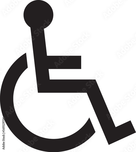 Handicap Symbol Icon Illustration