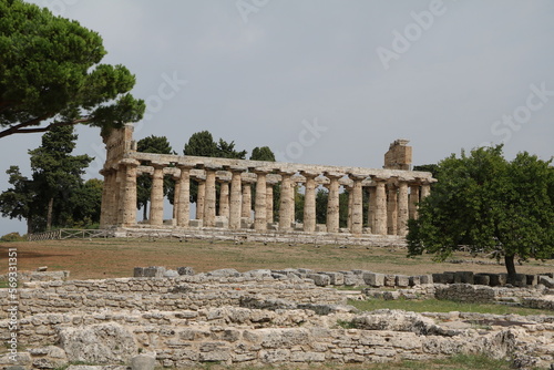 Temple of Athena in Paestum, Campania Italy