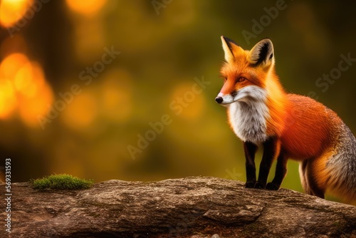 High-Resolution Image of a Fox in its Natural Habitat, Perfect for Adding a Majestic and Wild Element to any Design Project