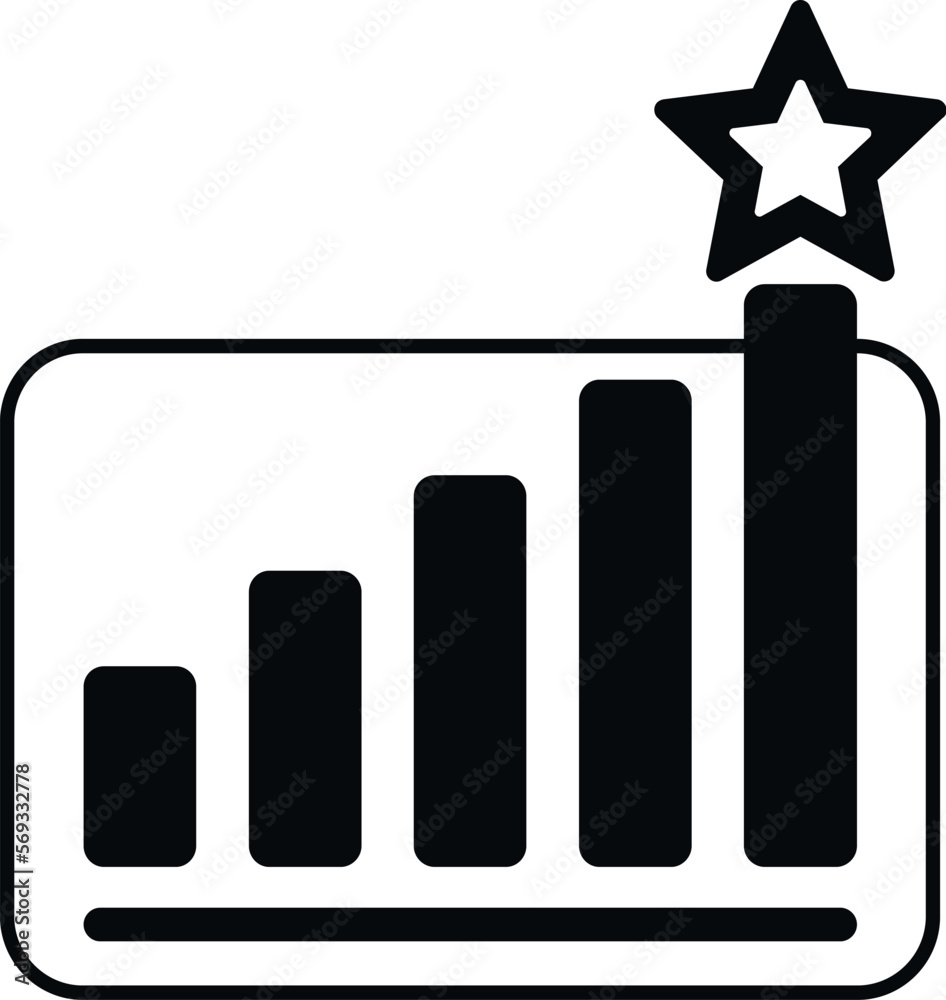 Reward graph icon simple vector. Medal winner. Win success Reward graph icon simple vector. Medal winner. Win success