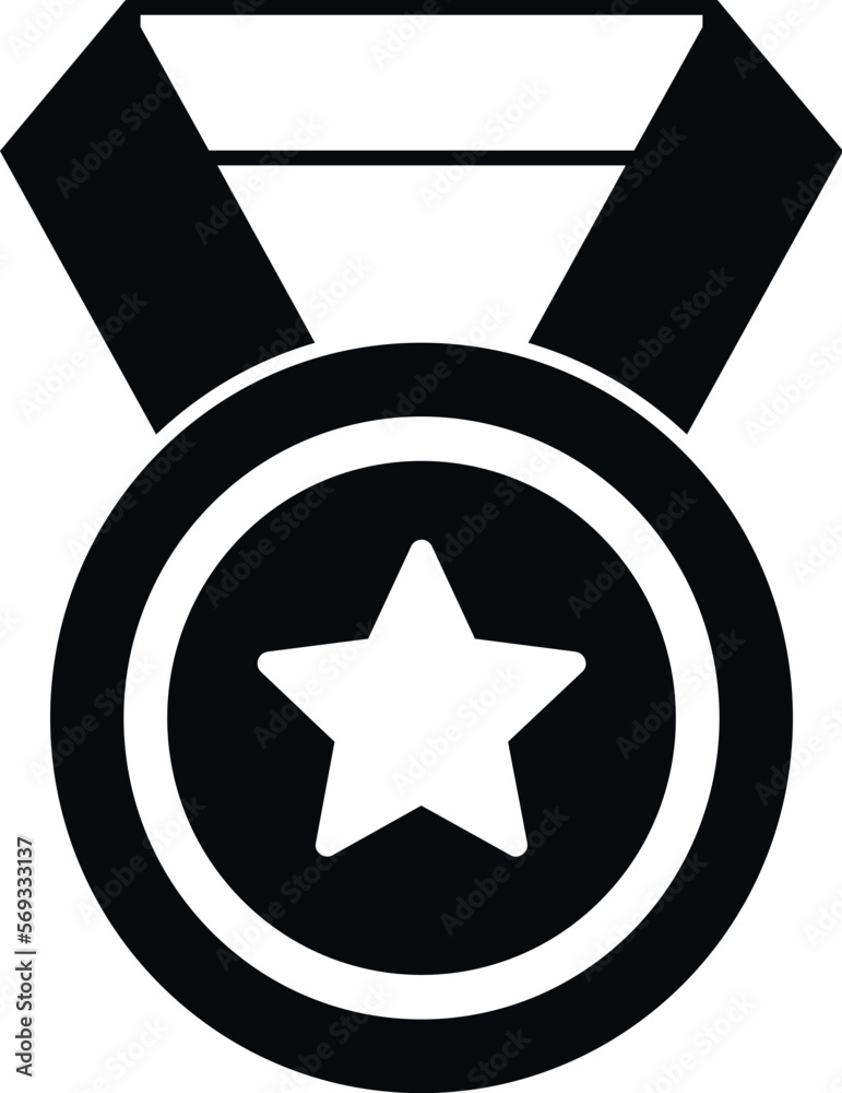 Medal award icon simple vector. Reward winner. Top success Medal award icon simple vector. Reward winner. Top success