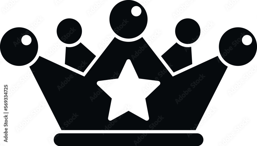 Crown ranking icon simple vector. Medal winner. Top win Crown ranking icon simple vector. Medal winner. Top win