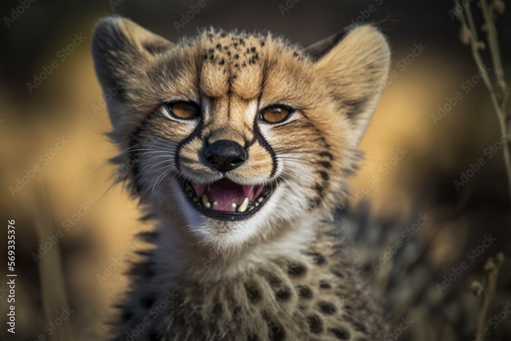 Smiling Animals, Cheetah, Social Media, Websites, and Print Materials, illustration, generative AI Smiling Animals, Cheetah, Social Media, Websites, and Print Materials, illustration, generative AI