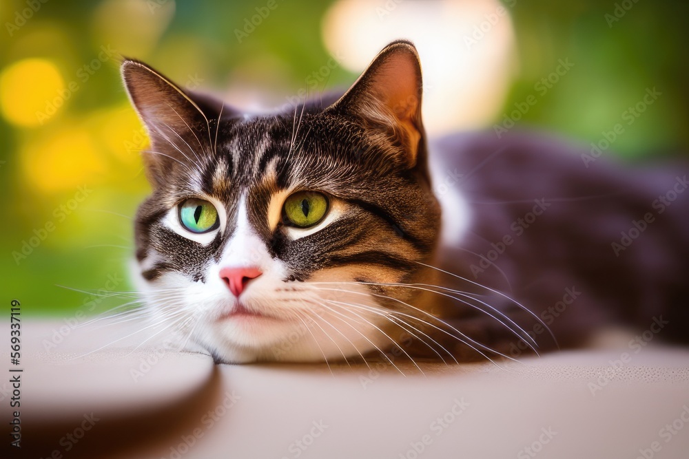 High-Resolution Image of a Majestic Cat Showcasing its Graceful and Playful Nature High-Resolution Image of a Majestic Cat Showcasing its Graceful and Playful Nature