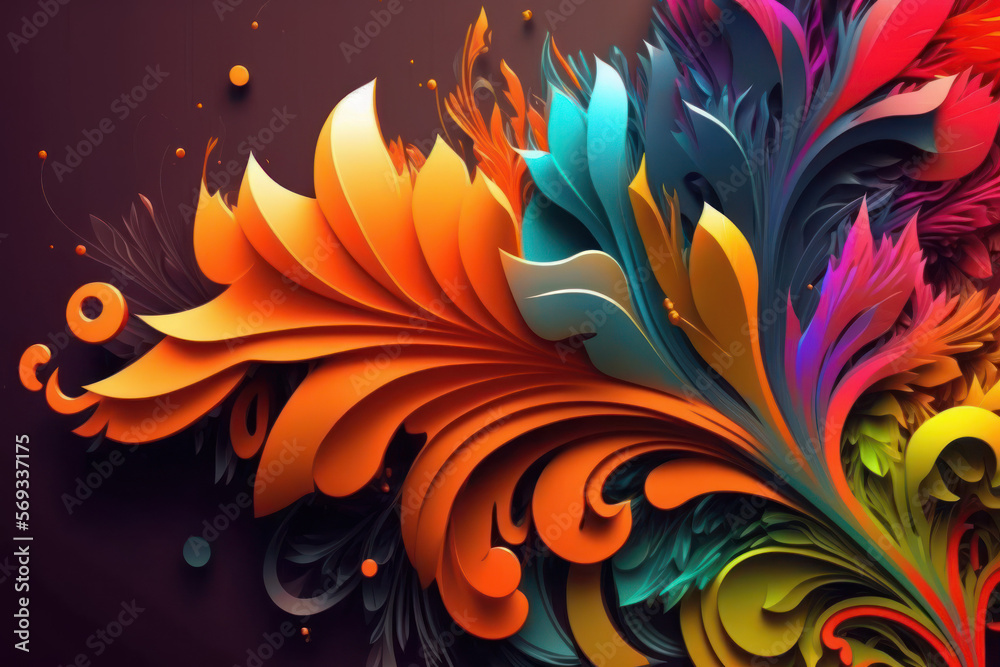 colorful destop background Generative AI, Generativ, KI colorful destop background Generative AI, Generativ, KI