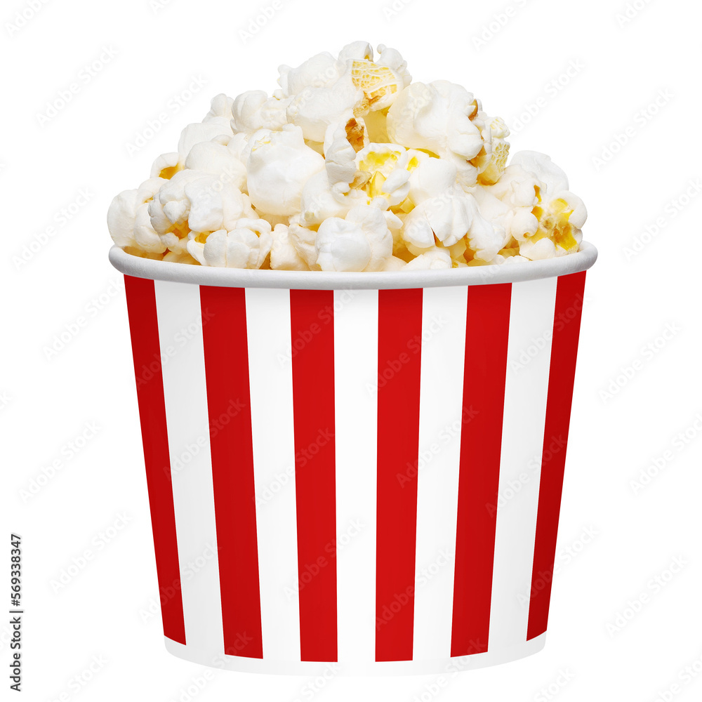 Single big popcorn bucket cut out Single big popcorn bucket cut out