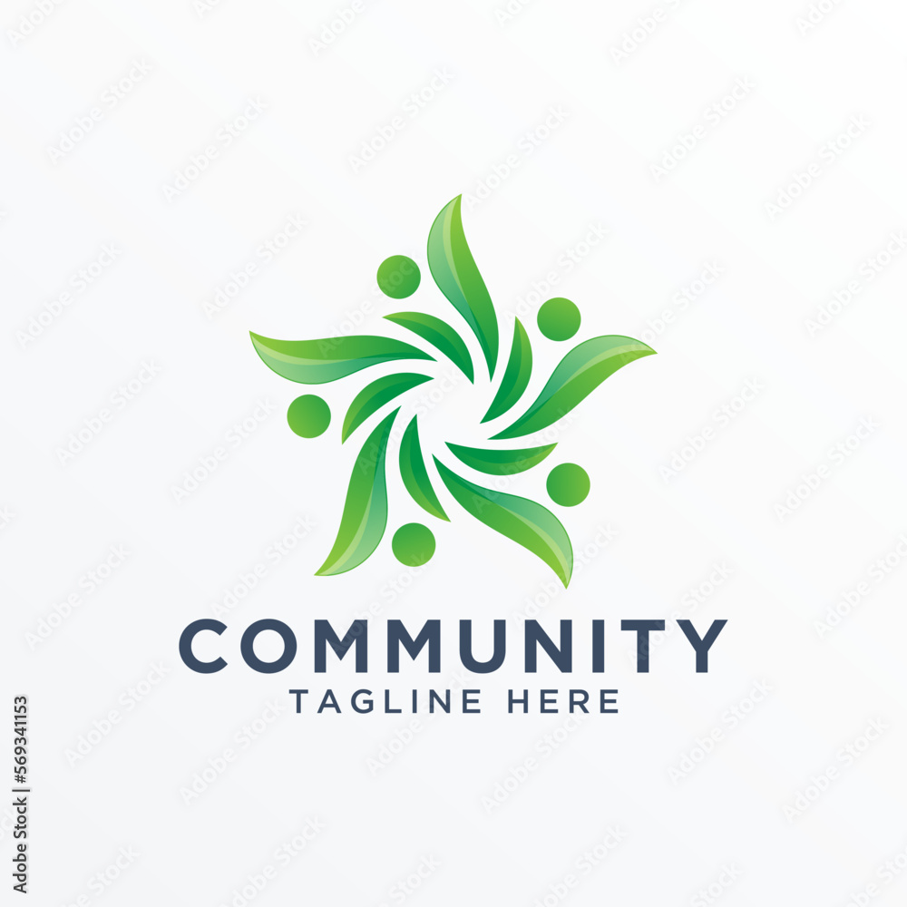 Community logo icon elements template. Community human logo template. Community health care. Community logo icon elements template. Community human logo template. Community health care.