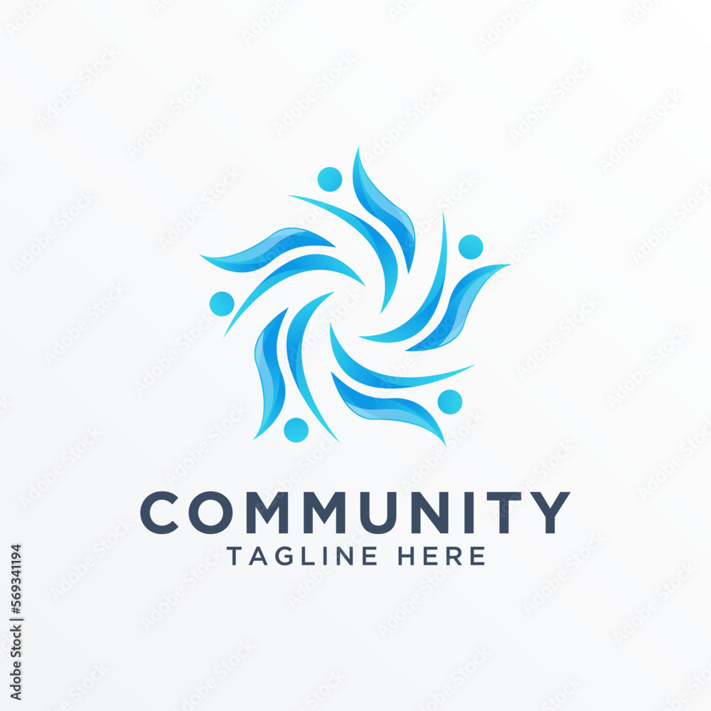 Community logo icon elements template. Community human logo template. Community health care. Community logo icon elements template. Community human logo template. Community health care.