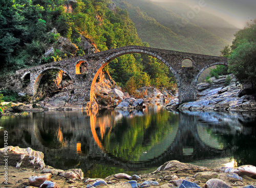old stone bridge near Ardino, Bulgaria