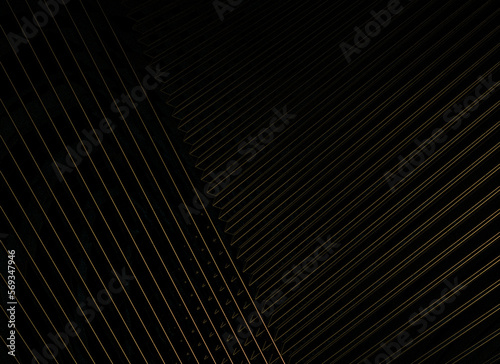 Black background with golden lines