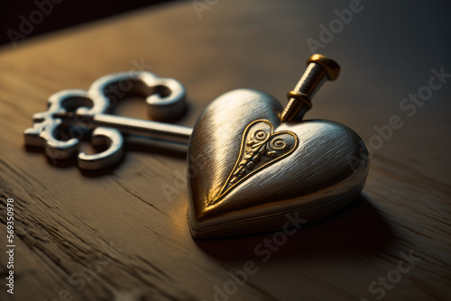 Heart key or heart padlock is given to a person who loves another. Giving someone a key with a heart will be a symbol of expressing trust and a special commitment of love between people.