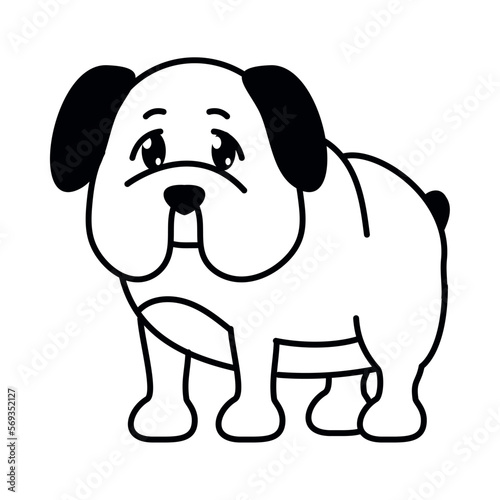 bulldog animal coloring