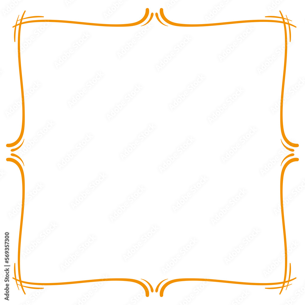 Simple and floral frame and square border Simple and floral frame and square border