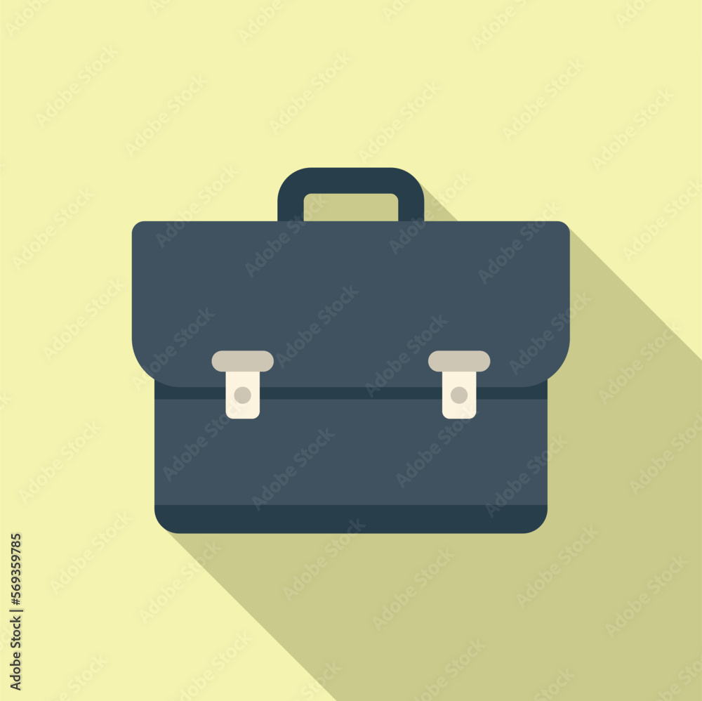 Technical case icon flat vector. Paper manual. Report help Technical case icon flat vector. Paper manual. Report help