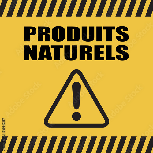 Logo produits naturels.