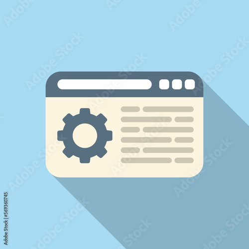 Web guide icon flat vector. Business paper. Report help
