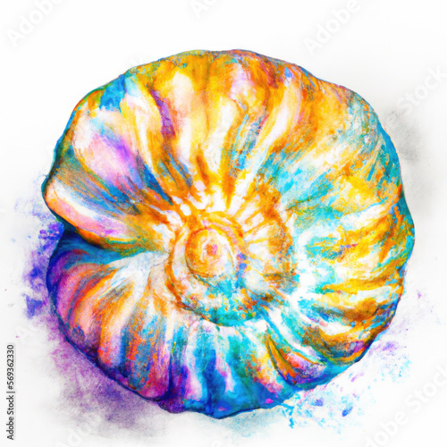 Sea Snail Shell Inspired Iridescent