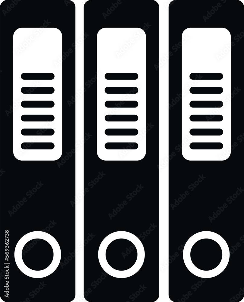 Office folders icon simple vector. Business paper. Report gear Office folders icon simple vector. Business paper. Report gear