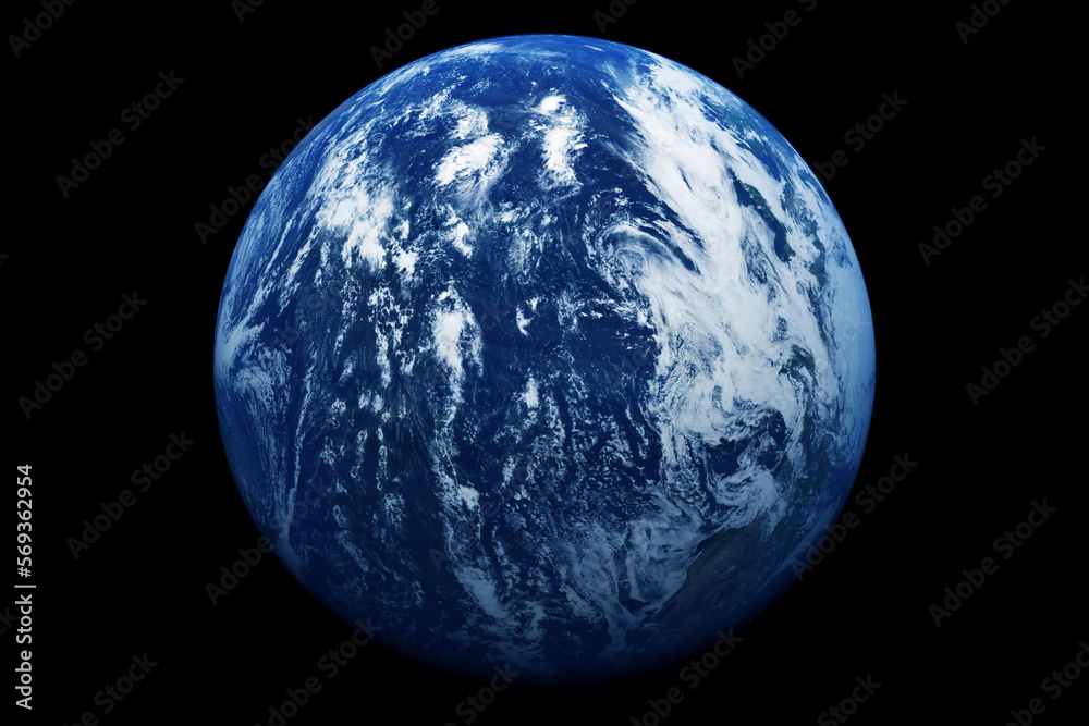 Fototapeta premium Planet earth on a dark background. Elements of this image furnished by NASA