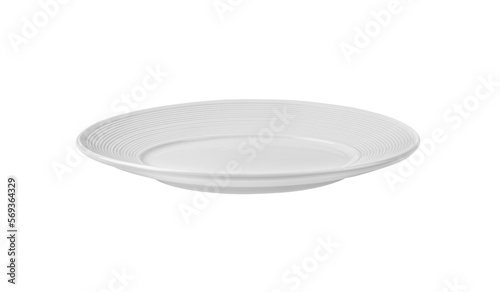white plate isolated on  transparent png