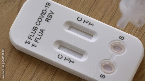 Negative Result on Rapid Antigen Swab Test for Coronavirus COVID-19 RSV Flu