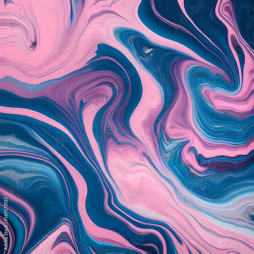 abstract background twirling line with lighter pink and blue pastel  generative art by A.I.