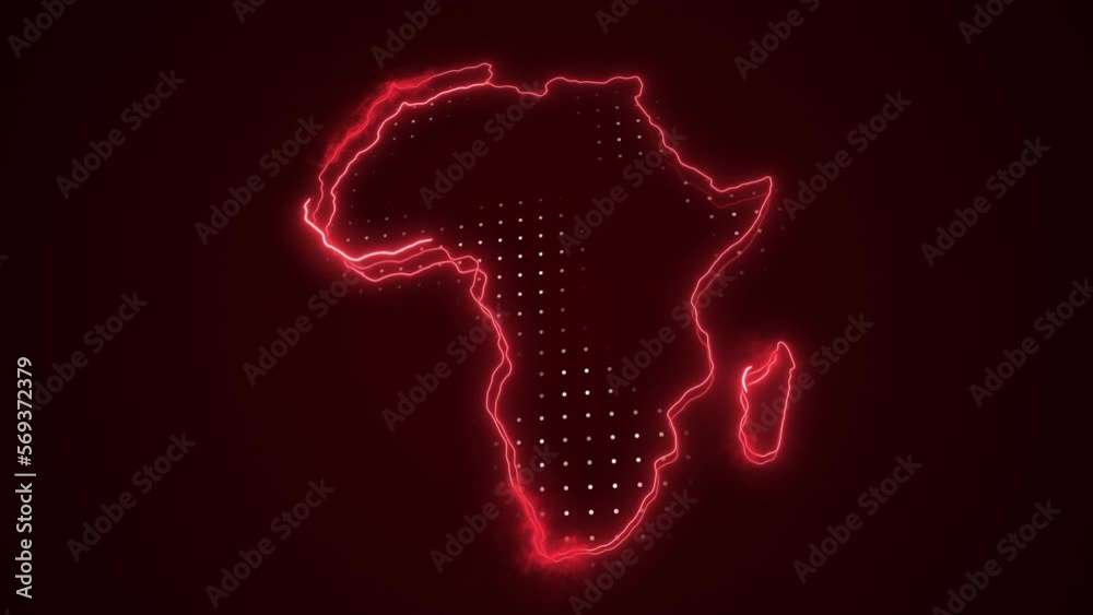 3D Moving Neon Red Africa Map Borders Outline Loop Background. 3D Moving Neon Red Colored Africa Map Borders Outline Seamless Loop Dark Background. 3D Moving Africa Neon Map Borders Outline. 3D Moving Neon Red Africa Map Borders Outline Loop Background. 3D Moving Neon Red Colored Africa Map Borders Outline Seamless Loop Dark Background. 3D Moving Africa Neon Map Borders Outline.