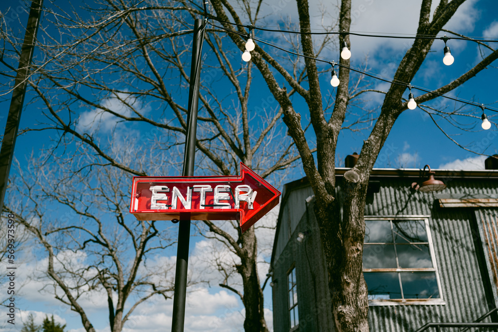 Fototapeta premium Enter sign