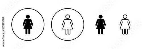 Female icon vector for web and mobile app. woman sign and symbol