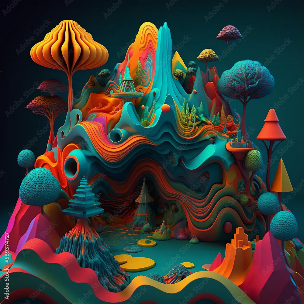 Fototapeta premium Trippy Art