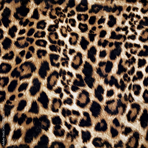Seamless illustration leopard texture, leopard fur, leopard skin.