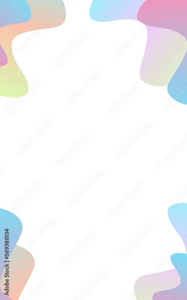 Liquid color gradient for background. Gradient pastel color background. Modern design for mobile applications. Pastel neon rainbow. Ultraviolet metallic paper. Template for presentation. Cover to web 