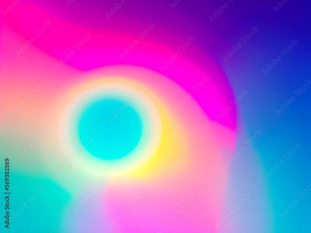 A series of interconnected circles with a gradient color effect created with Generative AI technology A series of interconnected circles with a gradient color effect created with Generative AI technology
