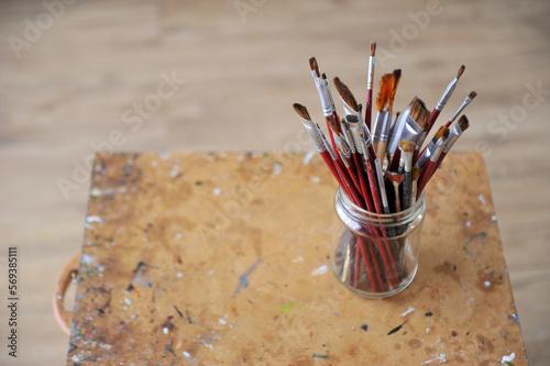 pincéis de tinta artista ferramentas de pintor 
