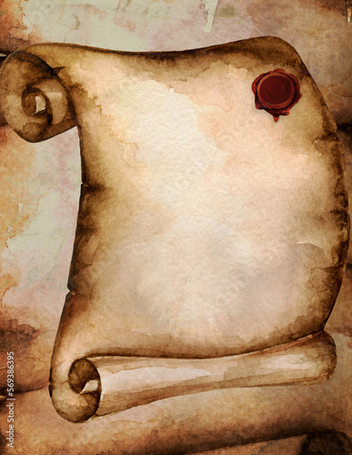 old paper scroll