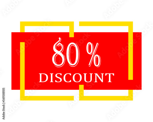 Marketing deal sale. discount % label. photo