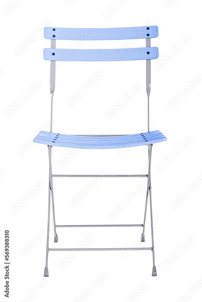 Folding iron chair. Folding iron chair.