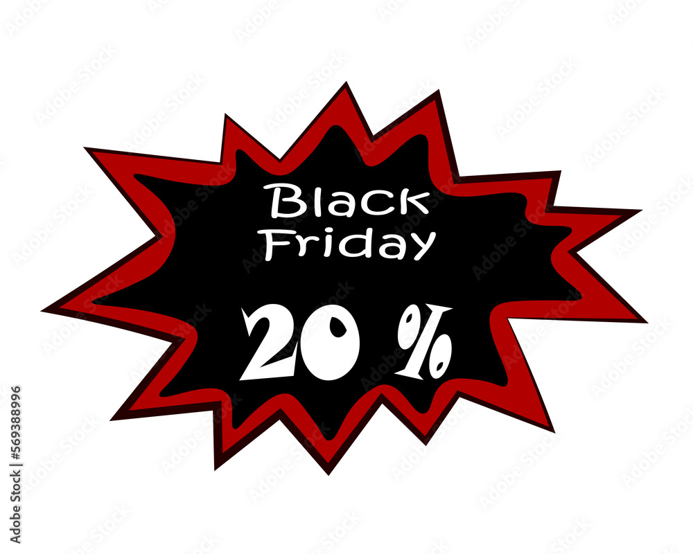 Friday promo discount % label Friday promo discount % label