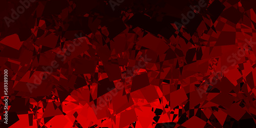 Dark red vector pattern with abstract shapes.